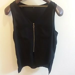 Paper Moon Sheer Sleeveless Blouse NWOT